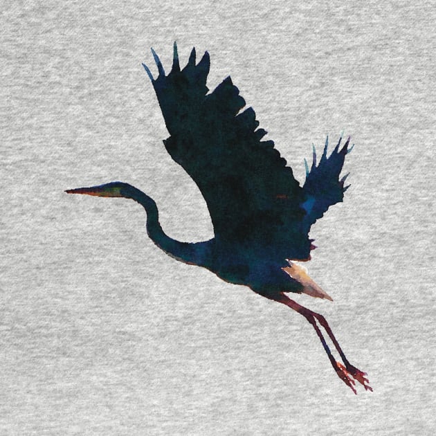 Great Blue Heron Flying by Griffelkinn
